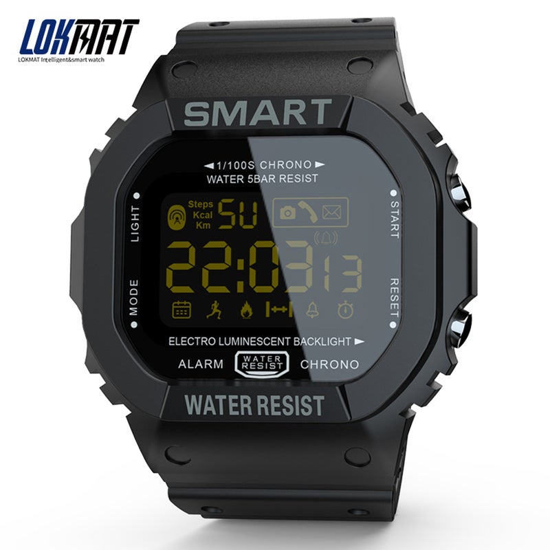 MK22 BT 4.0 Fitness Tracker Smartwatch Black
