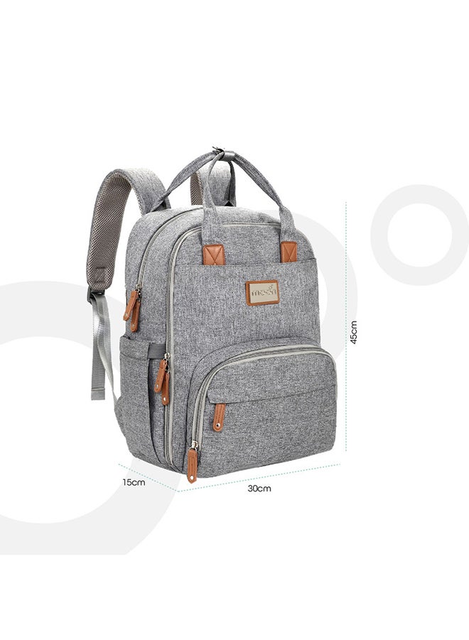Karyme Diaper Bag Pack- Grey