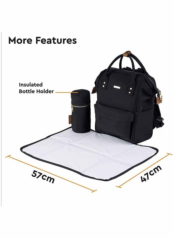 Mani Backpack Changing Bag - Black