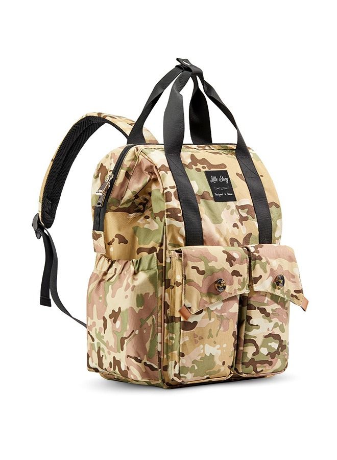 Elite Diaper Bag With Stroller Hooks And Changing Mat - Camouflage