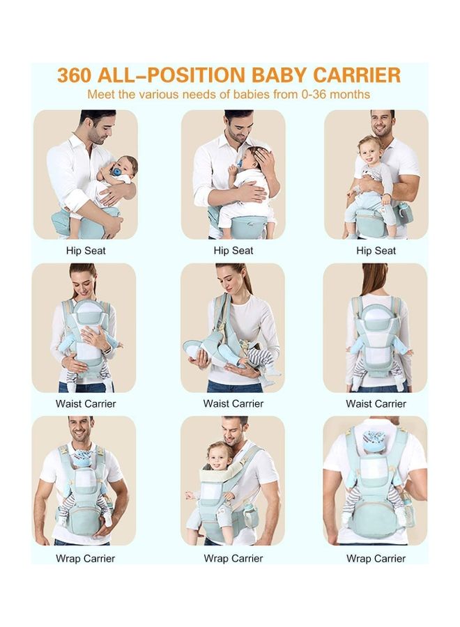 Multifunction Baby Carrier With Hip Seat