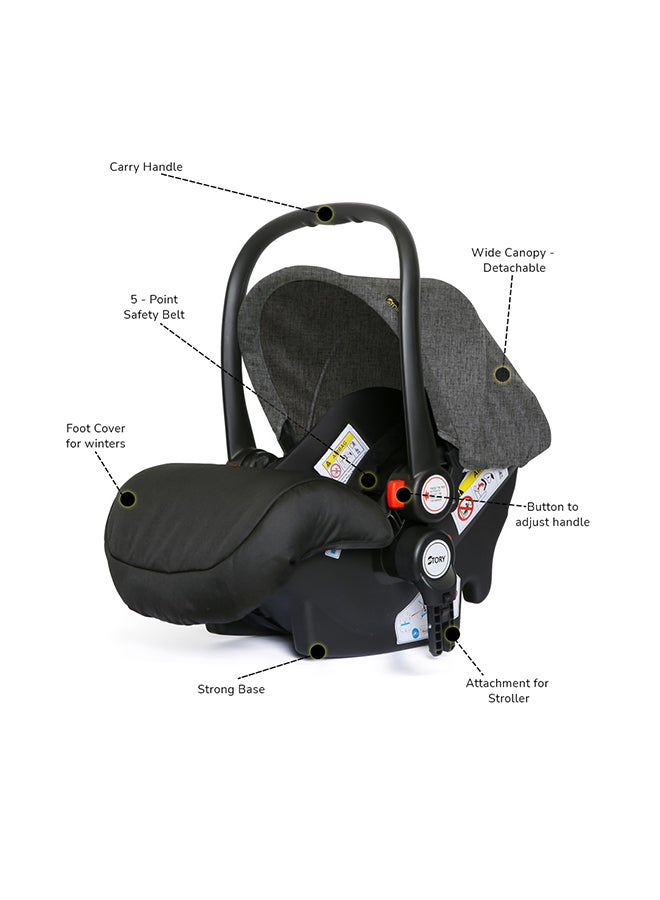 Infant Car Seat - Dark Grey
0 - 12 Months