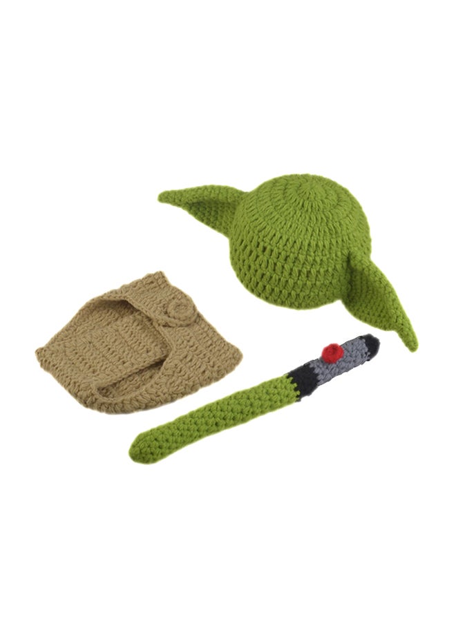 Crochet Knitted Baby Photography Props Oufit Set