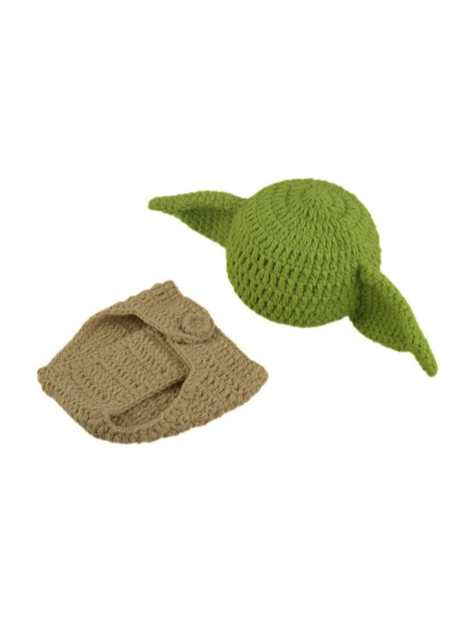 Crochet Knitted Baby Photography Props Oufit Set