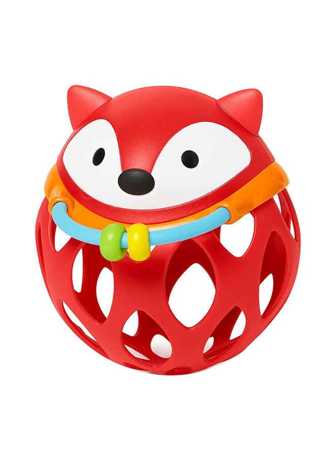 Explore & More Fox Roll Around Rattle - Red 16cm