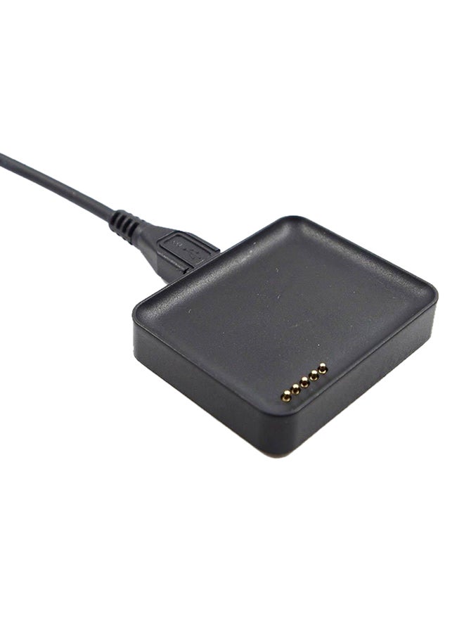 Gold Plated USB Charging Cradle And Data Cable For LG G Watch W100 Black