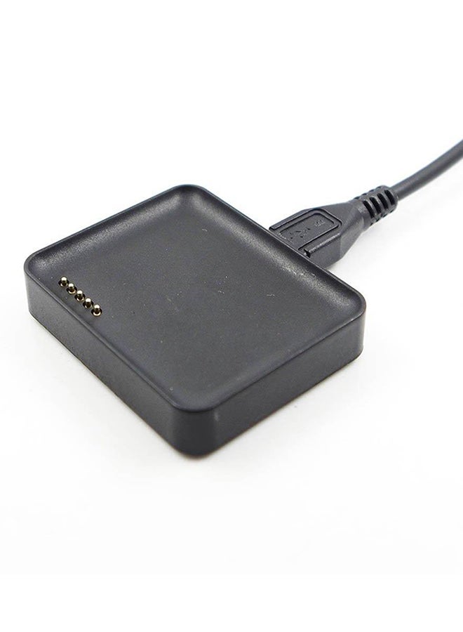 Gold Plated USB Charging Cradle And Data Cable For LG G Watch W100 Black