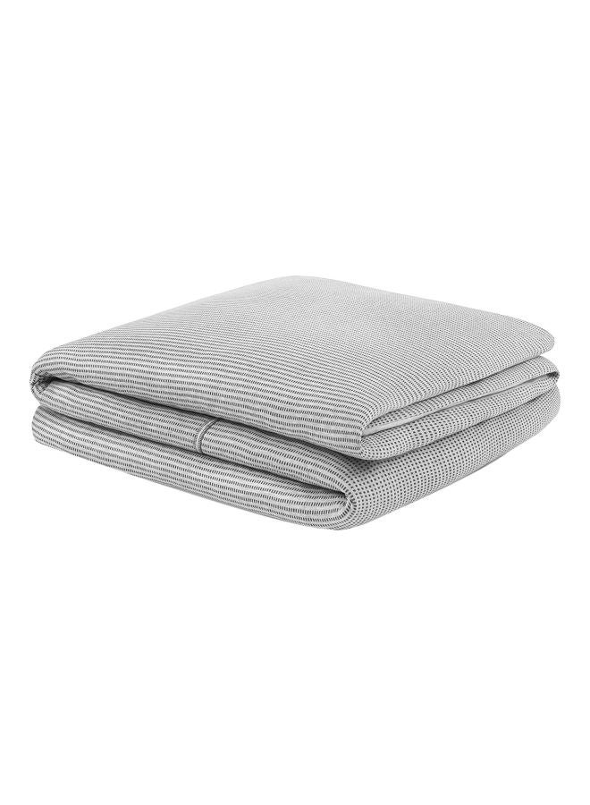 Duvet Cover - With , Comforter 220X200 Cm, - For King Size Mattress - Heather Grey/Charcoal - Combination Heather Grey/Charcoal