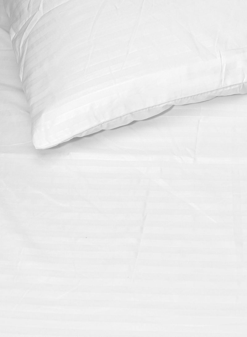 Complete Duvet Cover Set For King Size Bed With Fitted Sheet White