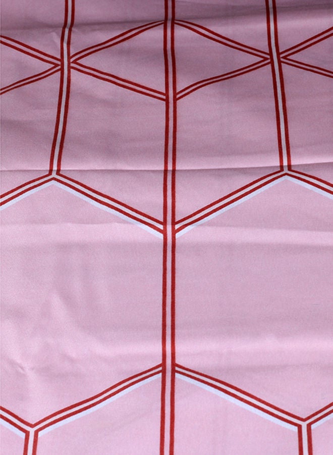 Pink and Red Lines Desing Duvet Cover Set for Queen/Double/Full beds