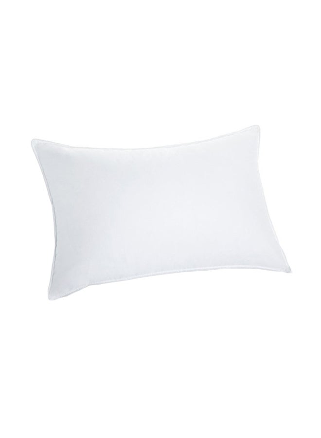 Plain Bed Pillow Set polyester White 68 x 43cm