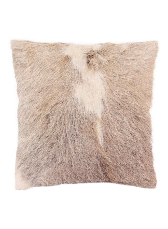 Cowhide Hair On Cushion Brown/White 38x38cm