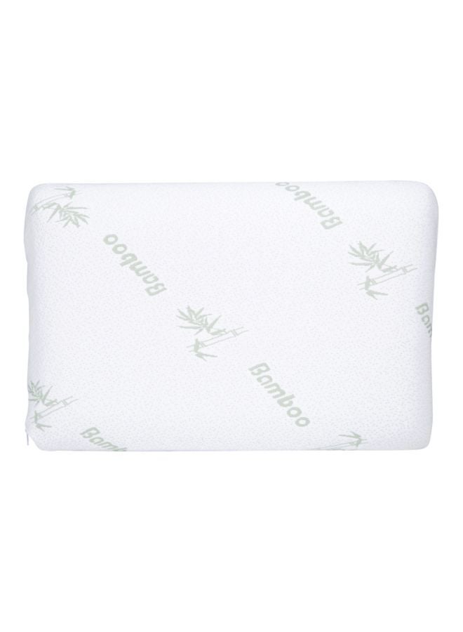 Relax Memory Foam Pillow Viscose White/Green 40x60cm