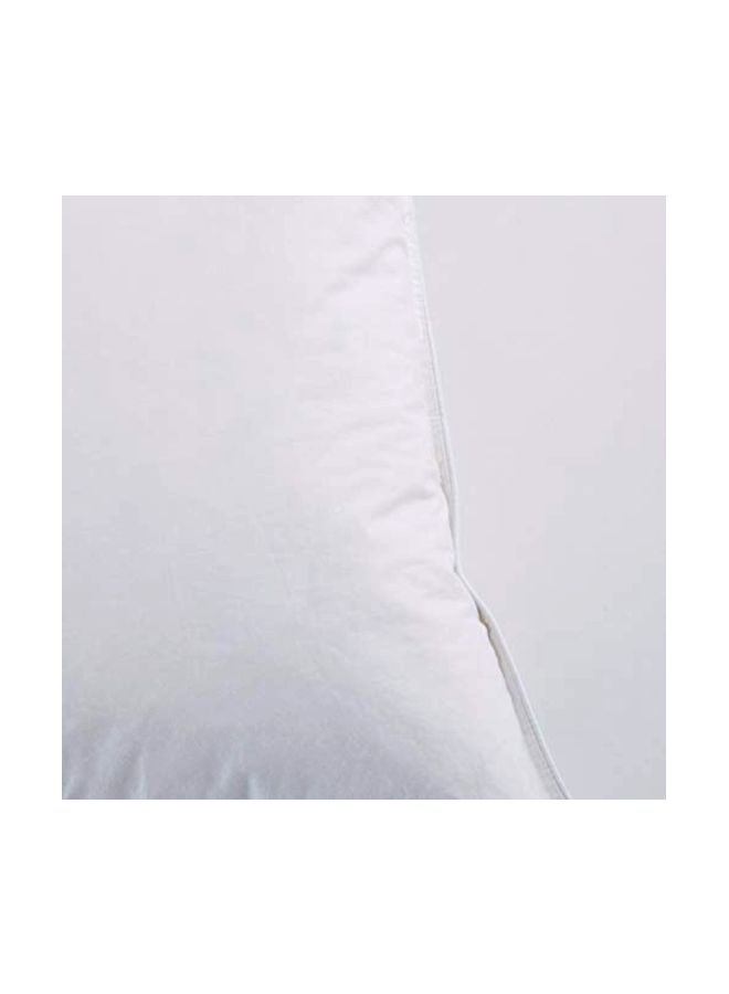 2-Piece Cotton Bed Pillows Set White Standard