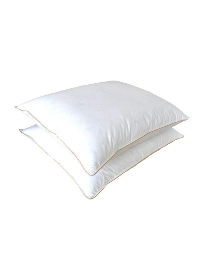 Pack Of 2 Jasper Premium Goose Down Pillow White 20x36inch