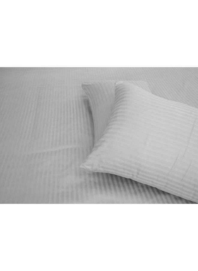 2-Piece Hotel Soft Pillow Set Polyester White 50x75cm