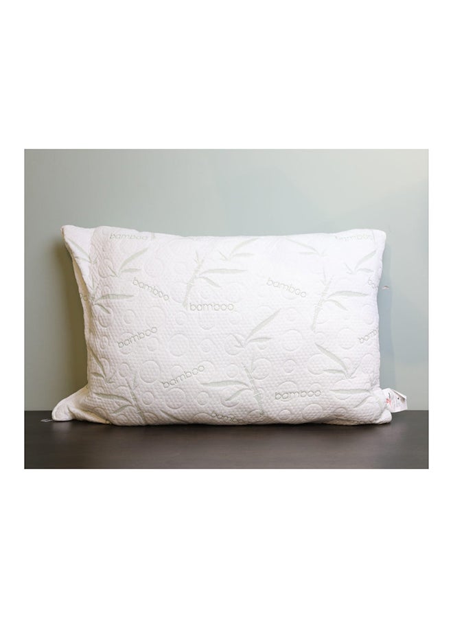 Shredded Pillow Hypoallergenic Side And Back Sleeping Pillows For Neck And Shoulder Support Polyester White 65x45x14cm