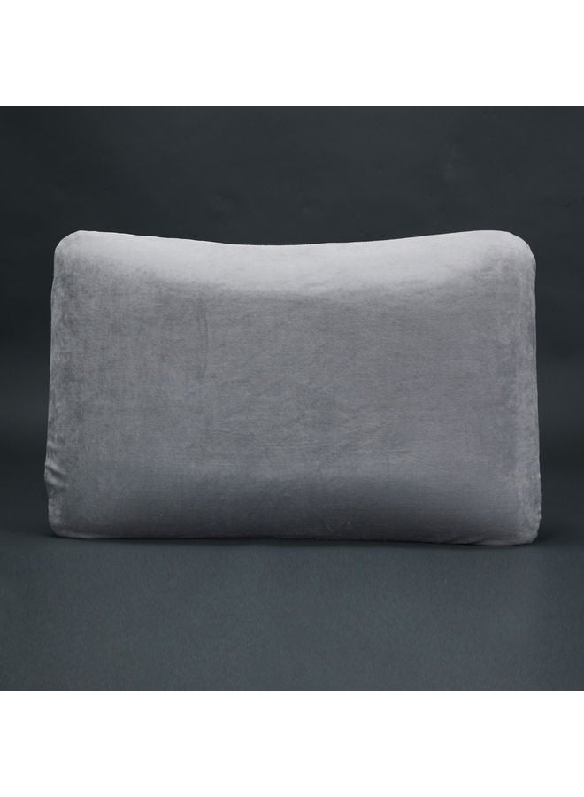 Gel Shoulder Pillow Hypoallergenic Side And Back Sleeping Pillows For Neck And Shoulder Support Polyester White 60x40x14cm