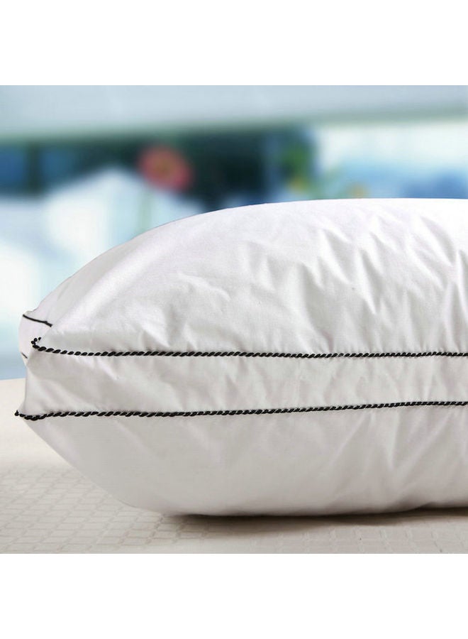 2-Piece Slowly Rebounding Memory Hotel Pillow Microfiber White 50x70cm