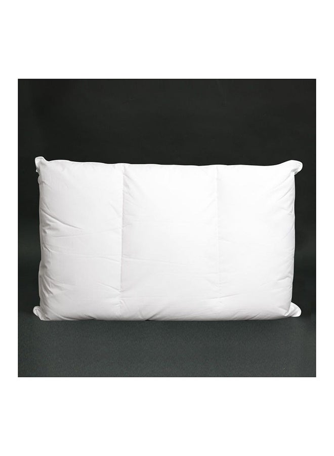 Luxury Blend Pillow Hypoallergenic Side And Back Sleeping Pillows For Neck And Shoulder Support Polyester White 68x48x14cm