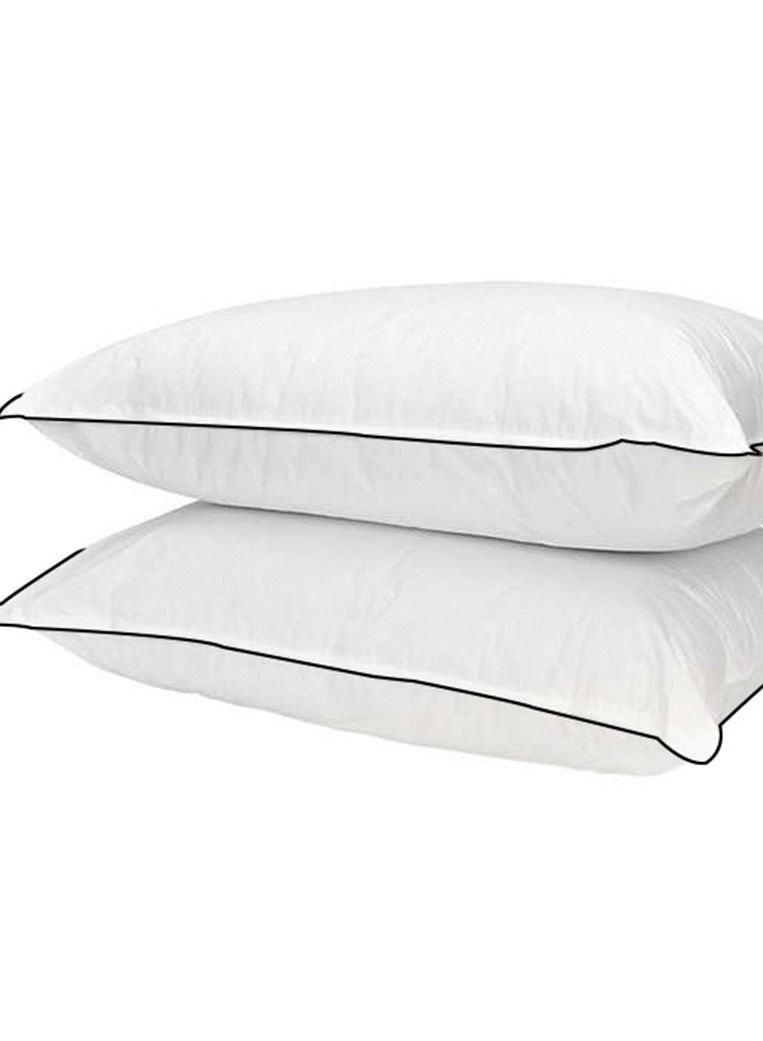 Comfy Set Of 2 Super Soft Black Cord Pillow