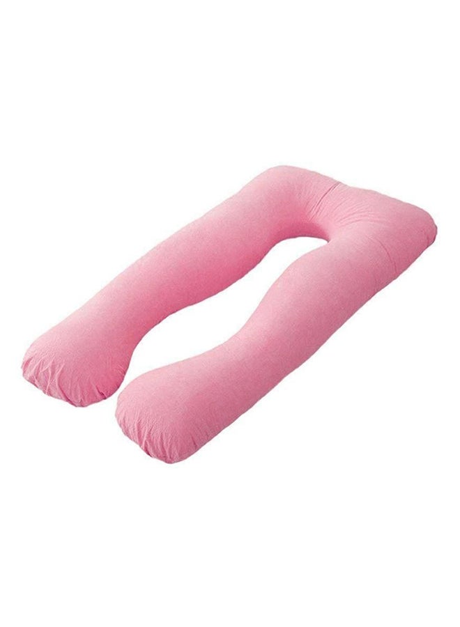U-Shape Maternity Pillow Cotton Pink