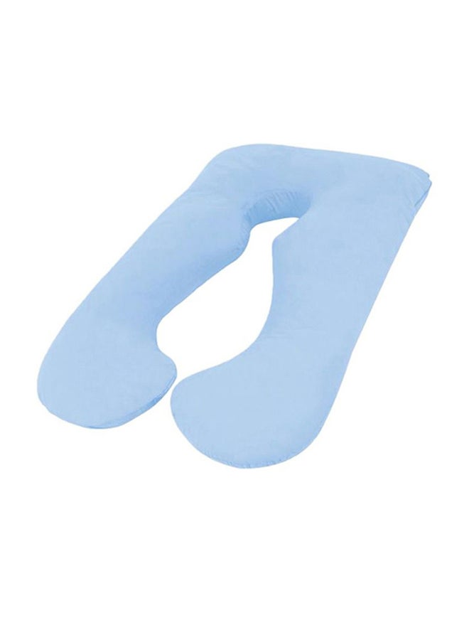 High-Quality Multifunctional U Shape Comfortable Maternity Pillow Microfiber Blue 70x25x120cm