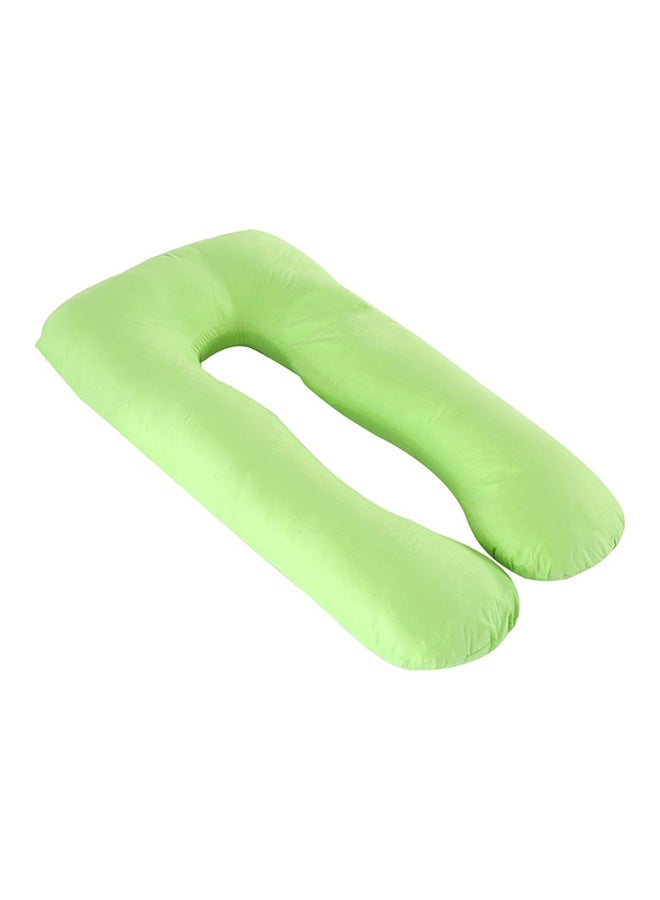 U-Shaped Maternity Pillow Cotton Green 70x130cm