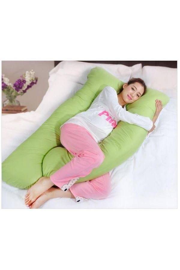 Cotton Maternity Pillow Cotton Green 120x80cm