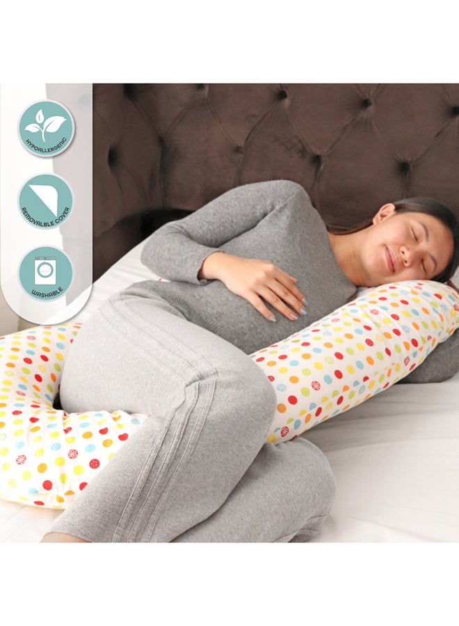 Comfortable Maternity Pillow Cotton Multicolour 275x50cm