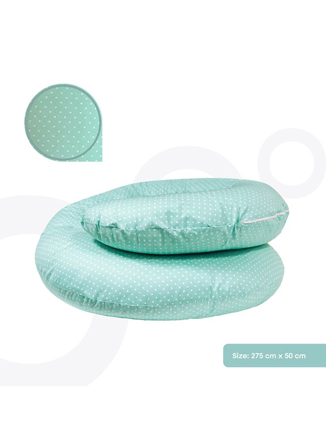 Comfortable Maternity Pillow Cotton green 275x50cm