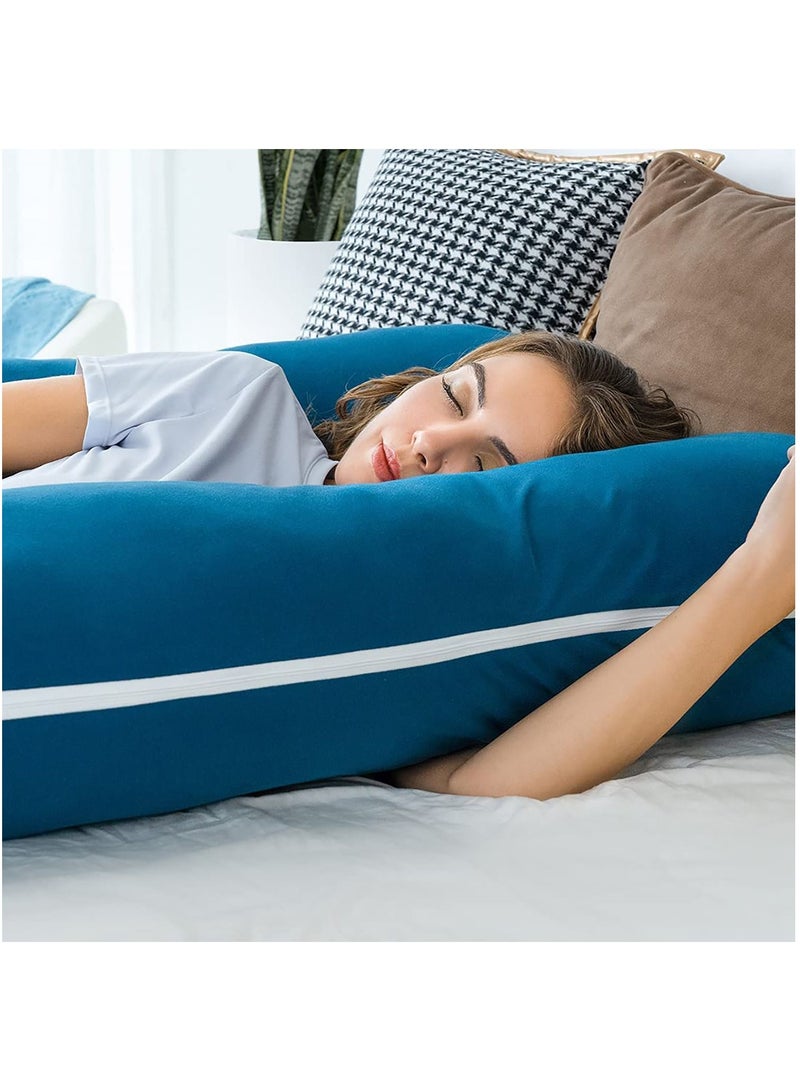 Pregnancy Pillows Cotton U Shaped Body Pillow for Sleeping, Comfortable Cooling Maternity Pillow for Pregnant Women Support Body Pain Relief Pillow