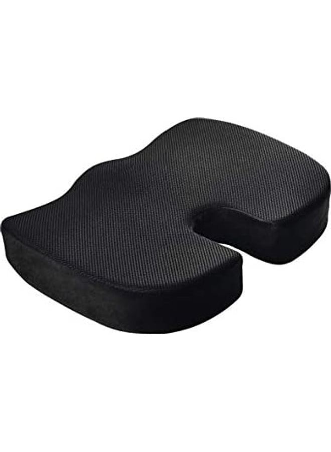 Foam Seat Cushion Memory Foam Black 45 x 35 x 7cm