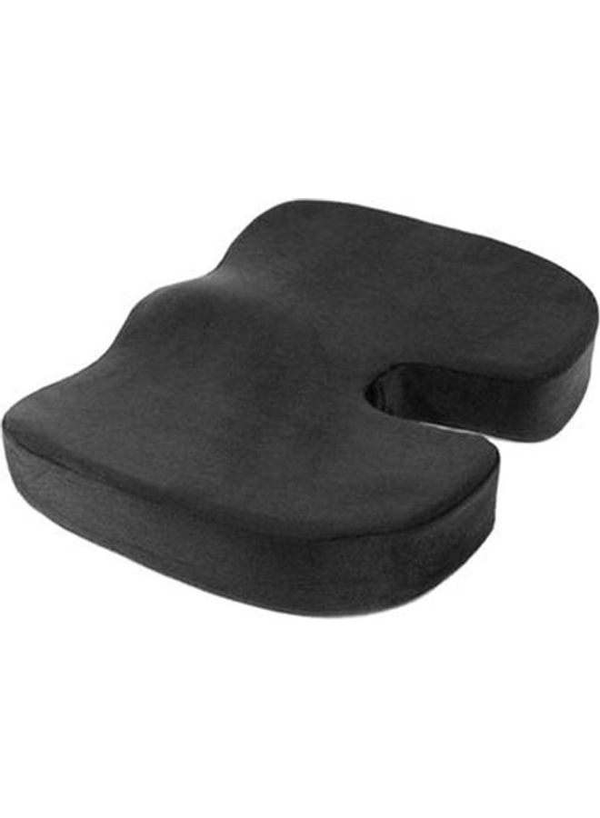 Coccyx Medical Orthopedic Memory Foam Seat Velvet Black 35x30cm