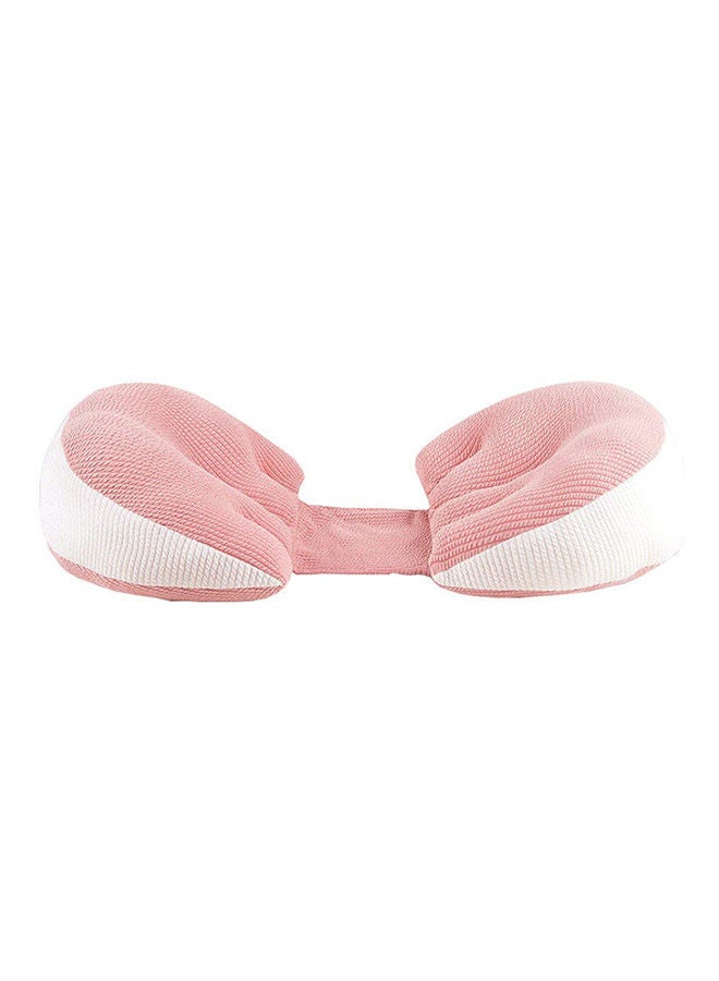 Maternity Pillow Maternity Side Pillow Double Wedge Is Suitable For Body, Abdomen, Back, Knee Support Pink