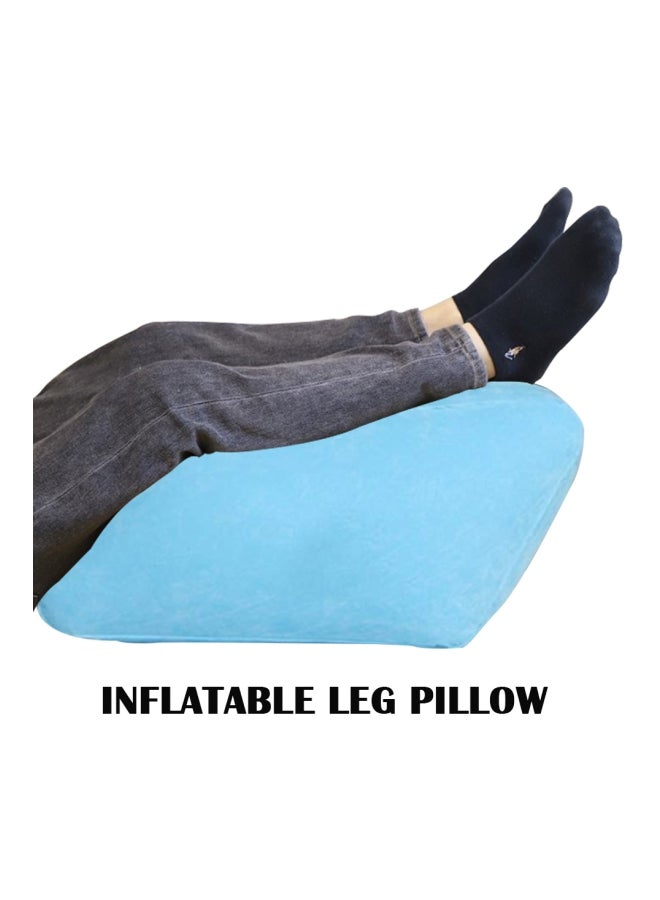 Inflatable Leg Pillow With Pump PVC Blue
