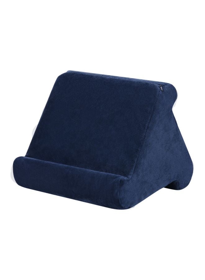 Soft Pillow Lap Stand And Multi-Angle Support for iPads, Tablets, E-Book Reader, Smartphones, Books Foam Dark Blue 27centimeter