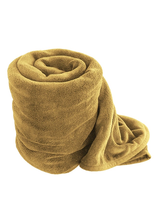 Luxury Blanket Flannel Camel 90x90cm