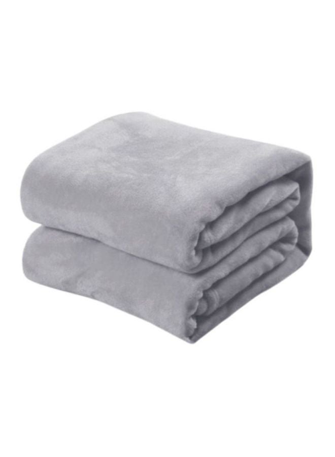 Soft Fashionable Coral Blanket flannel Grey 40x190x30cm