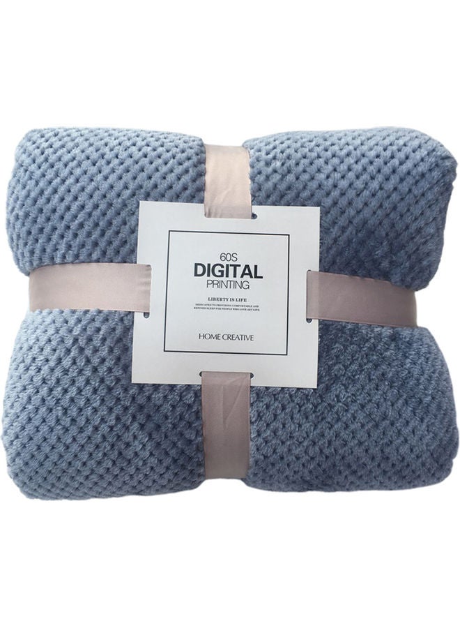 Soft Winter Warm Bed Blanket Flannel Blue 30 x 20 x 10cm