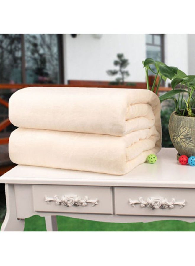 Flannel Blanket flannel Beige 200x230cm