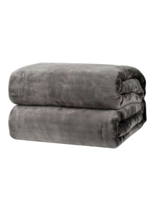Solid Colour Blanket flannel Grey 120x200cm