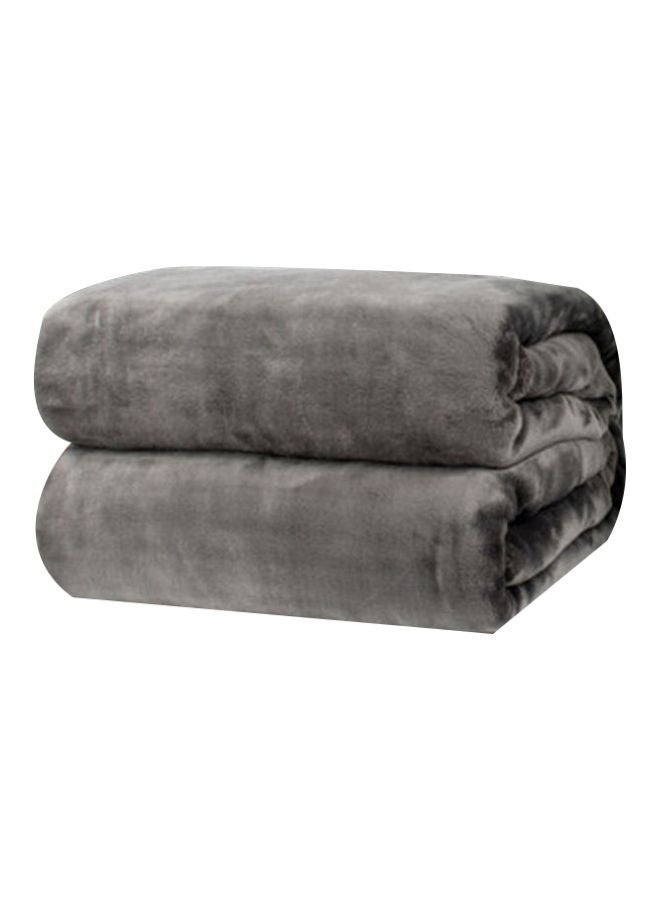 Warm And Soft Blanket flannel Grey 100x180cm
