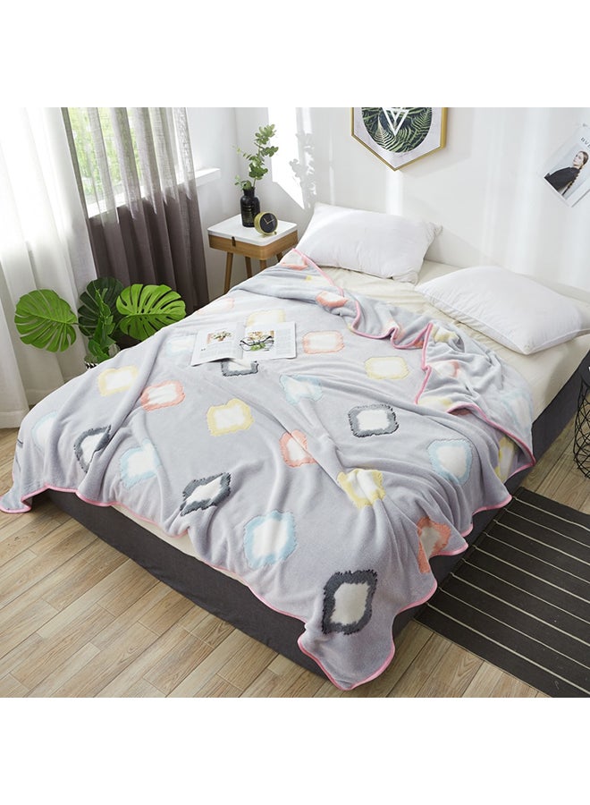 Soft Cozy Throw Blanket cotton Grey 150x200cm