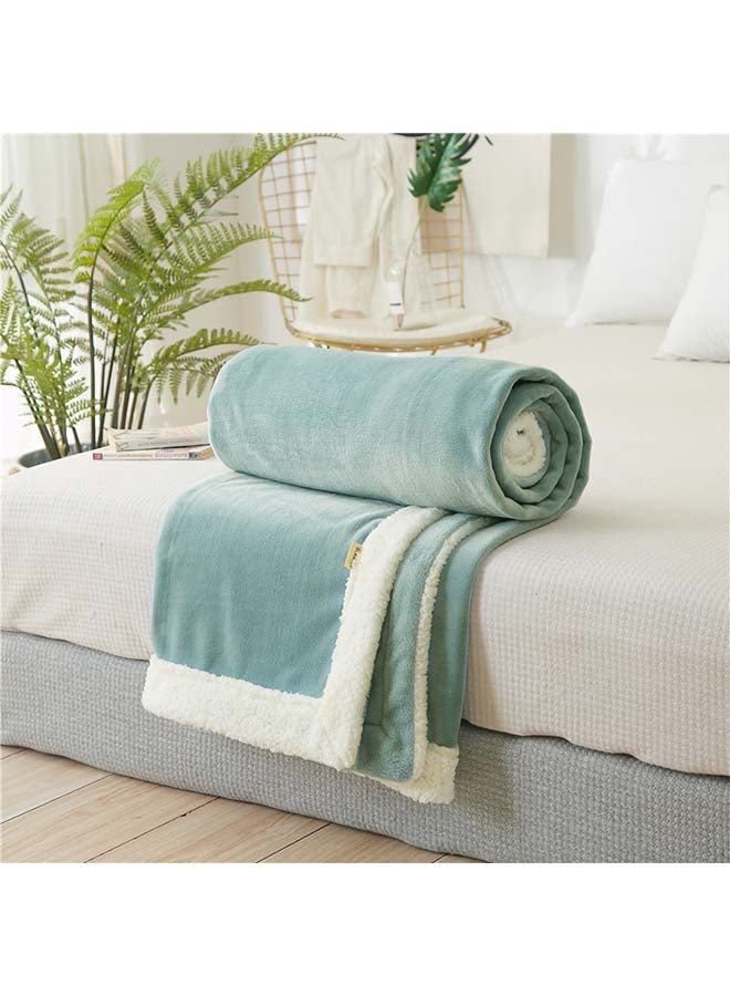 Simple Modern Throw Blanket cotton Green 150x200cm