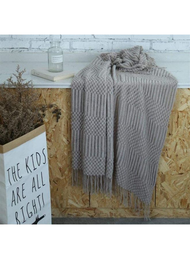 Bubble Blanket Wool Grey 130x150cm