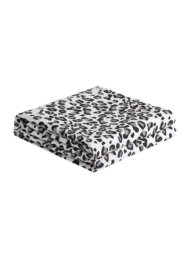 Leopard Pattern Soft Blanket cotton Multicolour 150x200cm