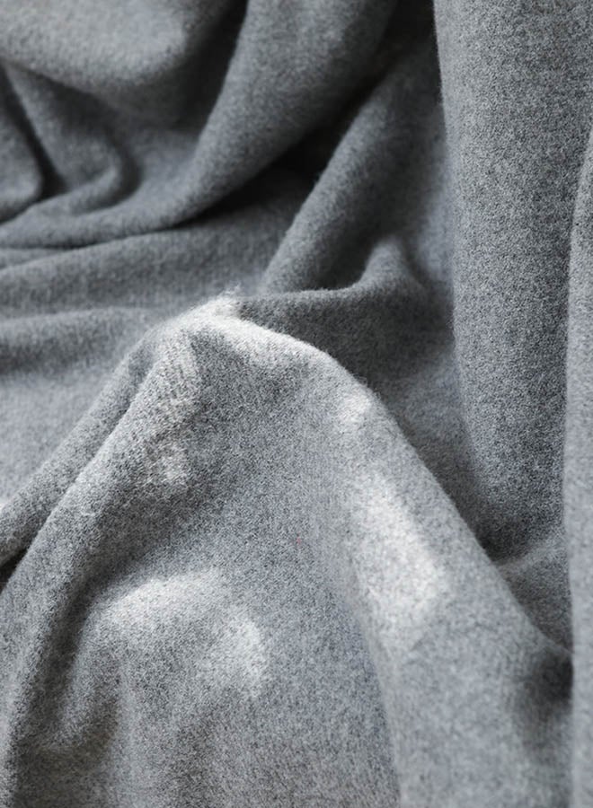 Plain Style Soft Warm Comfy Blanket Cotton Grey 150x200centimeter