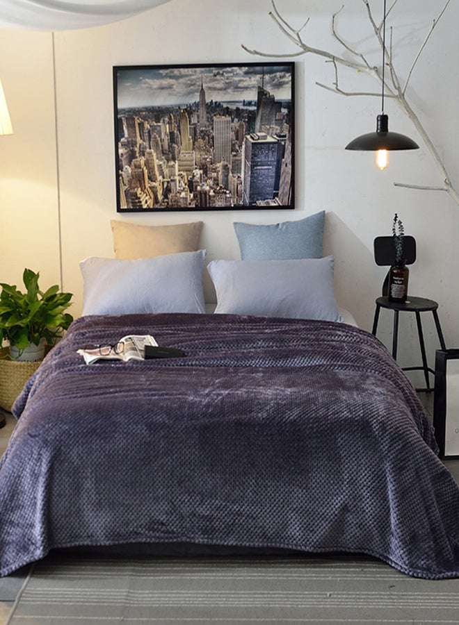 Modern Simple Style Warm Blanket cotton Blue 120x200cm