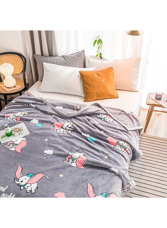 Cartoon Comfort Thicken Blanket cotton Grey 150x200cm